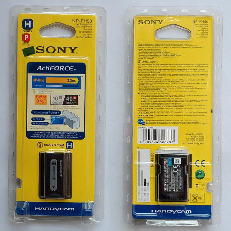 Оригинальный аккумулятор для камеры  SONY NP-FH50 SR82 SR65 TG1 Оригинальная genuine батарея для камеры  SONY NP-FH50 SR82 SR65 TG1