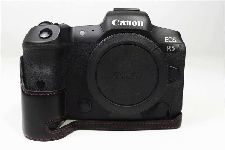 Кожаный чехол для камеры Canon EOS R5 R6 DSLR Купить чехол для фотоаппарата Canon R6 в интернете по выгодной цене