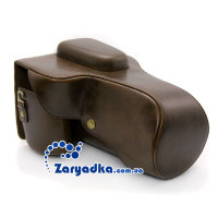 Оригинальный кожаный чехол бокс для камеры Canon EOS 60d черный, коричневый