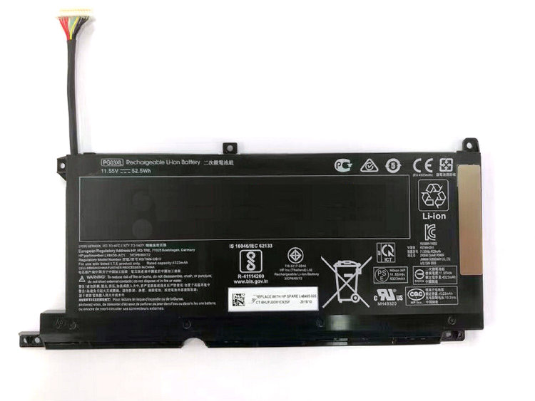 Оригинальный аккумулятор для ноутбука Hp Pavilion 15-DK 15-DK0125TX HSTNN-OB1I L48430-AC1 PG03XL  Купить батарею для HP 15-dk в интернете по выгодной цене