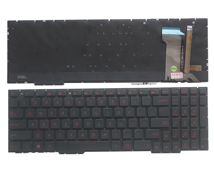 Клавиатура для ноутбука ASUS Rog GL753 GL753V GL753VE GL753VD  Купить клавиатуру с подсветкой для ноутбука Asus GL753 в интернете по самой выгодной цене