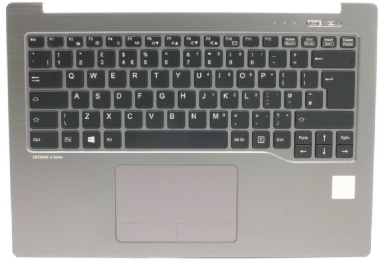 Клавиатура для ноутбука Fujitsu LIFEBOOK U904 Купить оригинальную клавиатуру в сборе с нижней частью корпуса для ноутбука Fujitsu Lifebook U904 в интернет магазине с гарантией