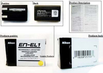 Оригинальный аккумулятор для камеры  NIKON EN-EL1 Оригинальная genuine батарея для камеры  NIKON EN-EL1