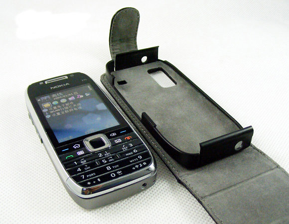 Кожаный чехол для телефона Nokia E75 флип Оригинальный кожаный чехол для телефона Nokia E75.