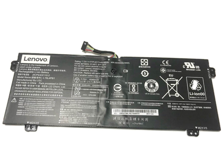 Оригинальный аккумулятор для ноутбука Lenovo Yoga 720-13IKB L16L4PB1  Купить оригинальную батарею ля ноутбука Lenovo yoga 720-13 в интернете по самой выгодной цене