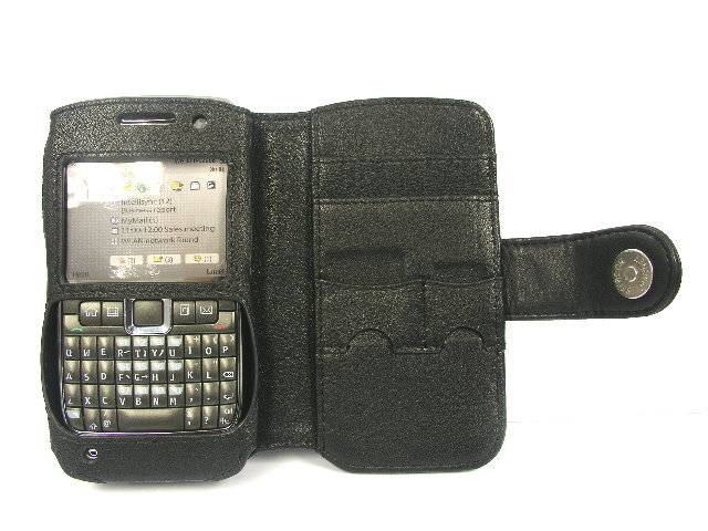 Оригинальный кожаный чехол для телефона Nokia E71 Side Open Black Оригинальный кожаный чехол для телефона Nokia E71 Side Open Black.