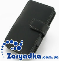 Премиум кожаный чехол для телефона Sony Xperia Go ST27i черный бук
