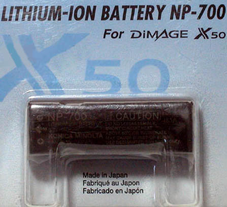 Оригинальный genuine аккумулятор для камеры  Minolta Dimage X50 X60 NP-700 NP700 Оригинальнfz genuine батарея для камеры  Minolta Dimage X50 X60 NP-700 NP700
