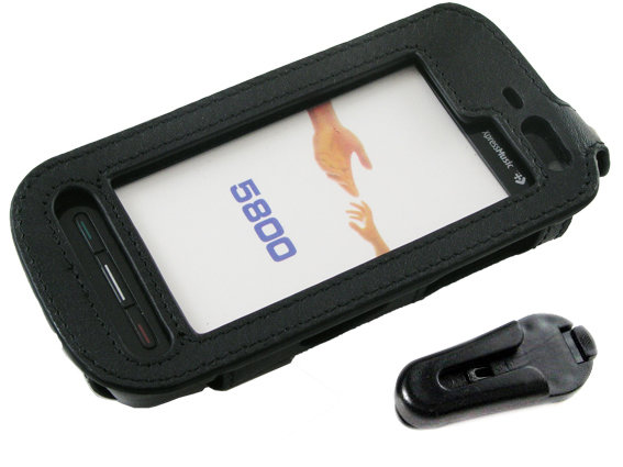 Оригинальный кожаный чехол для телефона Nokia 5800 Clip black Оригинальный кожаный чехол для телефона Nokia 5800 Clip black.