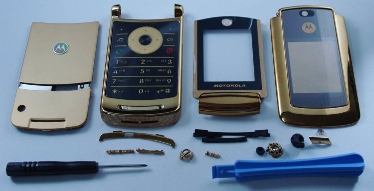 Оригинальный корпус для телефона Motorola RAZR2 V8 (металл) Оригинальный корпус для телефона Motorola RAZR2 V8 (металл),