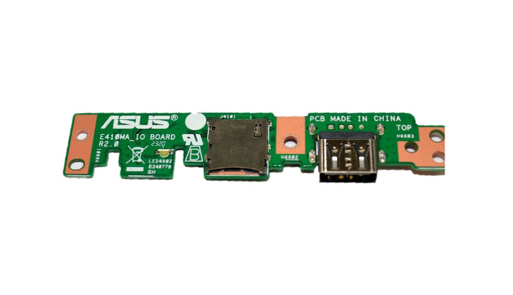 Модуль USB кард ридер для ноутбука Asus E410M E410 E410MA Купить плату кард ридера для Asus E410 в интернете по выгодной цене