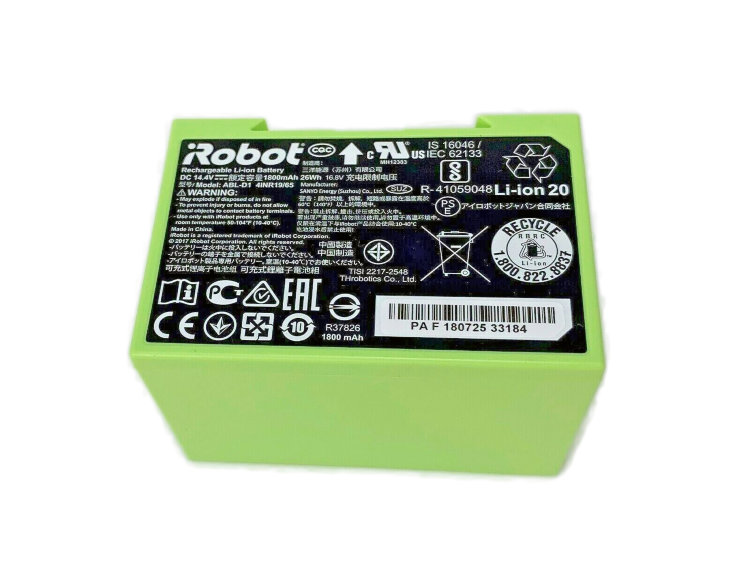 Аккумулятор для робот-пылесоса Roomba e5 e6 i3 i4 I7 i7+ i8 J7 ABL-D1 Купить батарею для Roomba iRobot E6 в интернете по выгодной цене