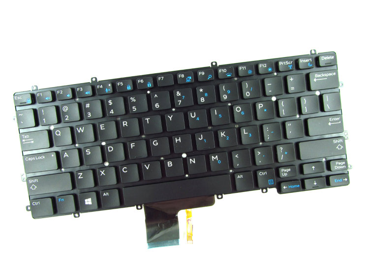 Клавиатура для ноутбука Dell Latitude 7370 NSK-LZABC PK131IC1A00 KTYW0 Купить клавиатуру для ноутбука Dell 7370 в интернете по самой выгодной цене