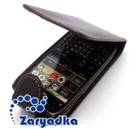 Оригинальный кожаный чехол для телефона  Nokia E6 черный флип