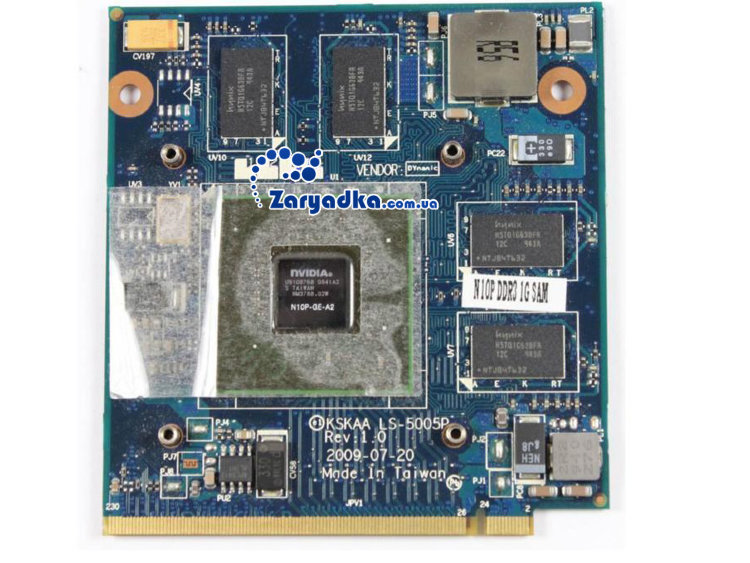 Видеокарта для ноутбука Toshiba Satellite A500 A505 N10P 1GB DDR3 LS-5005P - K000075450 Видеокарта для ноутбука Toshiba Satellite A500 A505 N10P 1GB DDR3 LS-5005P - K000075450