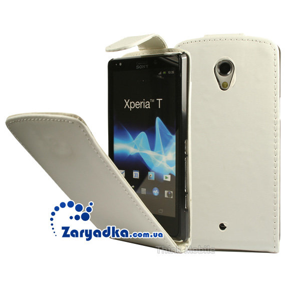 Оригинальный чехол для телефона Sony Xperia T LT30p флип красный белый черный 