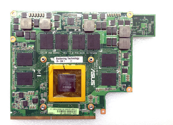 Видеокарта для ноутбука Asus G53JW G73JW nVidia 460M купить Оригинальная видеокарта для ноутбука ASUS G53JW G73JW 1.5GB 460M 60-N3HVG1000-A01 60-N0ZVG1000-B02