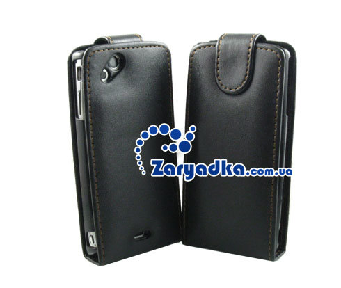 Кожаный чехол для телефона Sony Ericsson Xperia X12 ARC черный Кожаный чехол для телефона Sony Ericsson Xperia X12 ARC черный