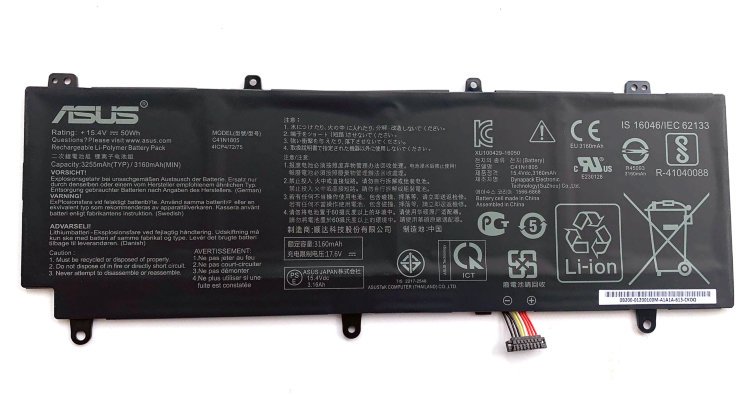Оригинальный аккумулятор для ноутбука ASUS ROG Zephyrus S GX531 GX531GM GX531GS GM 0B200-03020000 C41N1805 Купить батарею для Asus GX531 в интернете по выгодной цене