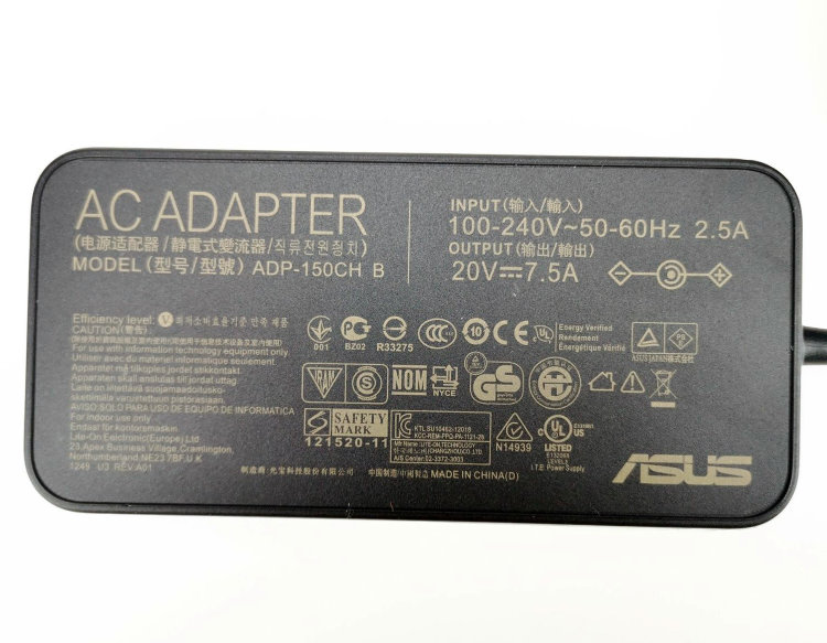 Оригинальный блок питания для ноутбука Asus G531GT FX505DT ADP-150CH B Купить оригинальную зарядку для Asus G531 в интернете по выгодной цене