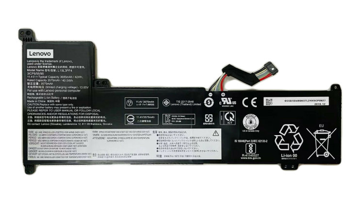 Оригинальный аккумулятор для ноутбука Lenovo Ideapad 3-17IML S350 5B10W89839 L19L3PF4 L19C3PF6  Купить батарею для Lenovo 17iml в интернете по выгодной цене