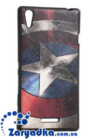 Оригинальный защитный чехол бампер с модным принтом / узором / рисунком для телефона Sony Xperia T3