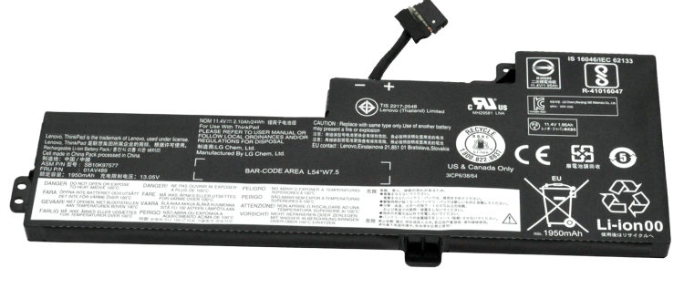 Оригинальный аккумулятор для ноутбука Lenovo ThinkPad T470 T480 A475 A485 01AV489 01AV419 01AV420 01AV421  Купить батарею для Lenovo T480 в интернете по выгодной цене