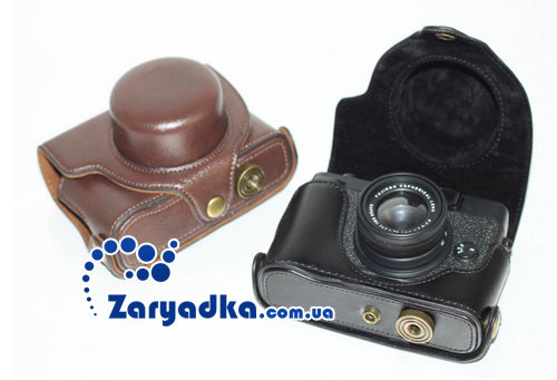 Оригинальный кожаный чехол для камеры Fujifilm X20 X10 Finepix черный, коричневый 