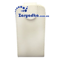 Оригинальный кожаный чехол для телефона Samsung Galaxy Mini S5570 флип белый