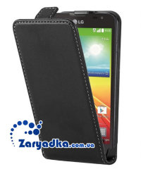 Оригинальный кожаный чехол флип для телефона LG F70  купить