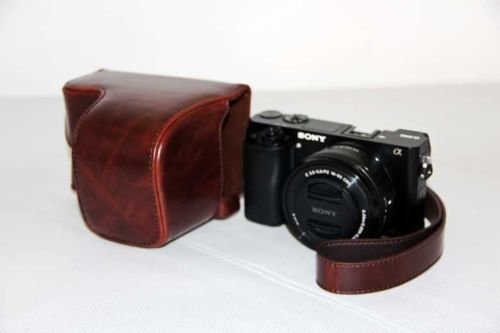 Кожаный чехол для камеры Sony Alpha a6100 Купить чехол для Sony A6100 в интернете по выгодной цене