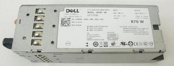 Блок питания модуль питания для сервера серверверной станции Dell PowerEdge R710 870W 07NVX8 7NVX8 Блок питания модуль питания для сервера серверверной станции Dell PowerEdge R710 870W 07NVX8 7NVX8