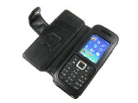 Оригинальный кожаный чехол для телефона Nokia E51 Side Open Black