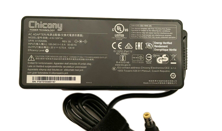 Оригинальный блок питания для ноутбука MSI GL62M 7RDX-1408 A16-135P1A Купить зарядку для MSI GL62 в интернете по выгодной цене