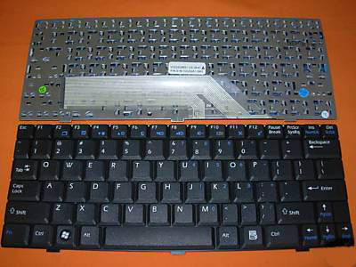 Оригинальная клавиатура для ноутбука MSI Wind U100 черная Оригинальная клавиатура для ноутбука MSI Wind U100 черная