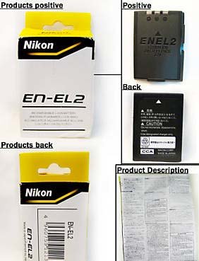 Оригинальный аккумулятор для камеры NIKON EN-EL2 Оригинальная genuine батарея для камеры NIKON EN-EL2