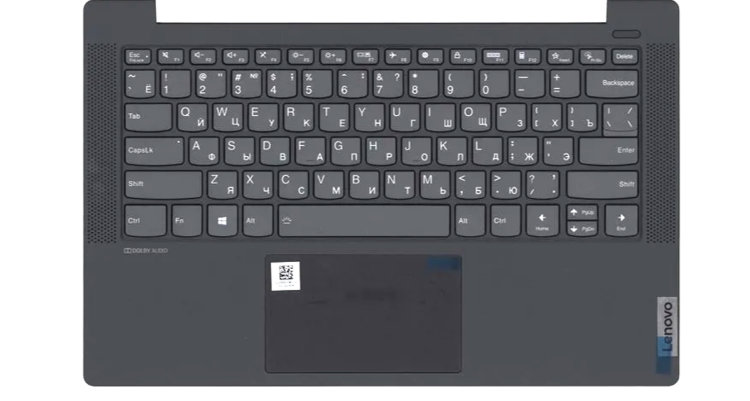 Клавиатура Lenovo Ideapad 5-14IIL05 топкейс черный Купить клавиатуру для Lenovo 5 14IIL05 в интернете по выгодной цене