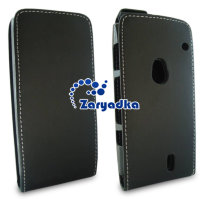 Оригинальный кожаный чехол для телефона Sony Ericsson Xperia Neo черный флип