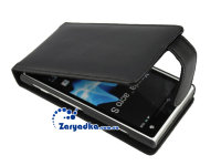 Оригинальный кожаный чехол для телефона Sony Xperia acro S LT26w HD SO-03D флип черный белый