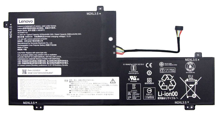 Оригинальный аккумулятор для ноутбука Lenovo YOGA C740-15IML L18D3PF2 Купить батарею для Lenovo C740 15iml в интернете по выгодной цене