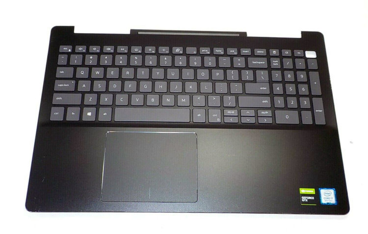 Клавиатура для ноутбука Dell Inspiron 7590 NIc093 WNTTJ  Купить клавиатуру с корпусом для Dell 7590 в интернете по выгодной цене