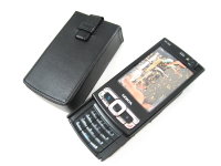 Универсальный кожаный чехол для телефона Nokia N95/N95 8Gb Black