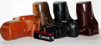 Кожаный чехол сумка для камеры Canon EOS 70D купить