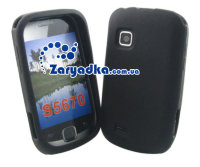 Силиконовый чехол для телефона Samsung S5670 Galaxy Fit черный