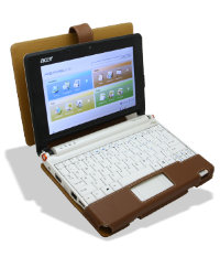 Кожаный чехол для ноутбука Acer One Aspire (коричневый)