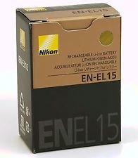 Оригинальный аккумулятор для камеры EN-EL15 Nikon D7000 D7100 D7200 D600 D750 D800 D800E