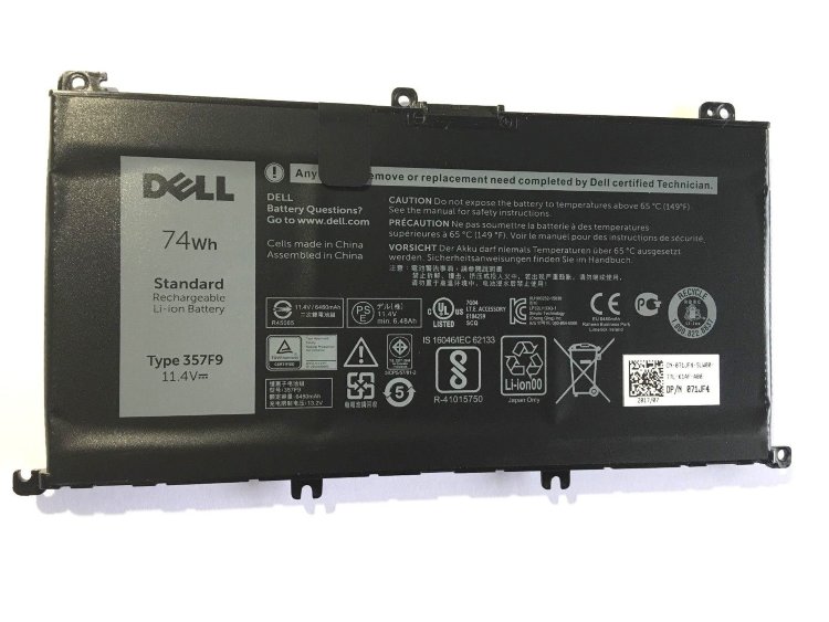 Аккумулятор для ноутбука Dell Inspiron 7559, 7567 357F9 71JF4 Купить оригинальную батарею для ноутбука Dell 7566 в интернете по самой выгодной цене