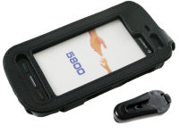Оригинальный кожаный чехол для телефона Nokia 5800 Clip black