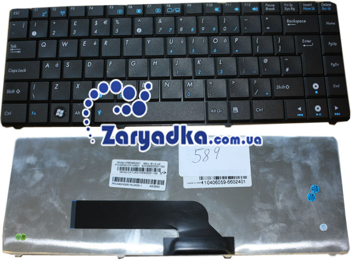 Оригинальная клавиатура для ноутбука Asus K40C (K589) Оригинальная клавиатура для ноутбука Asus K40C (K589)