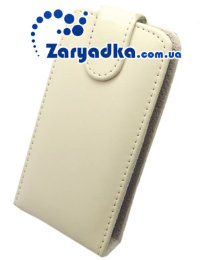 Оригинальный кожаный чехол для телефона HTC INCREDIBLE S S710E белый